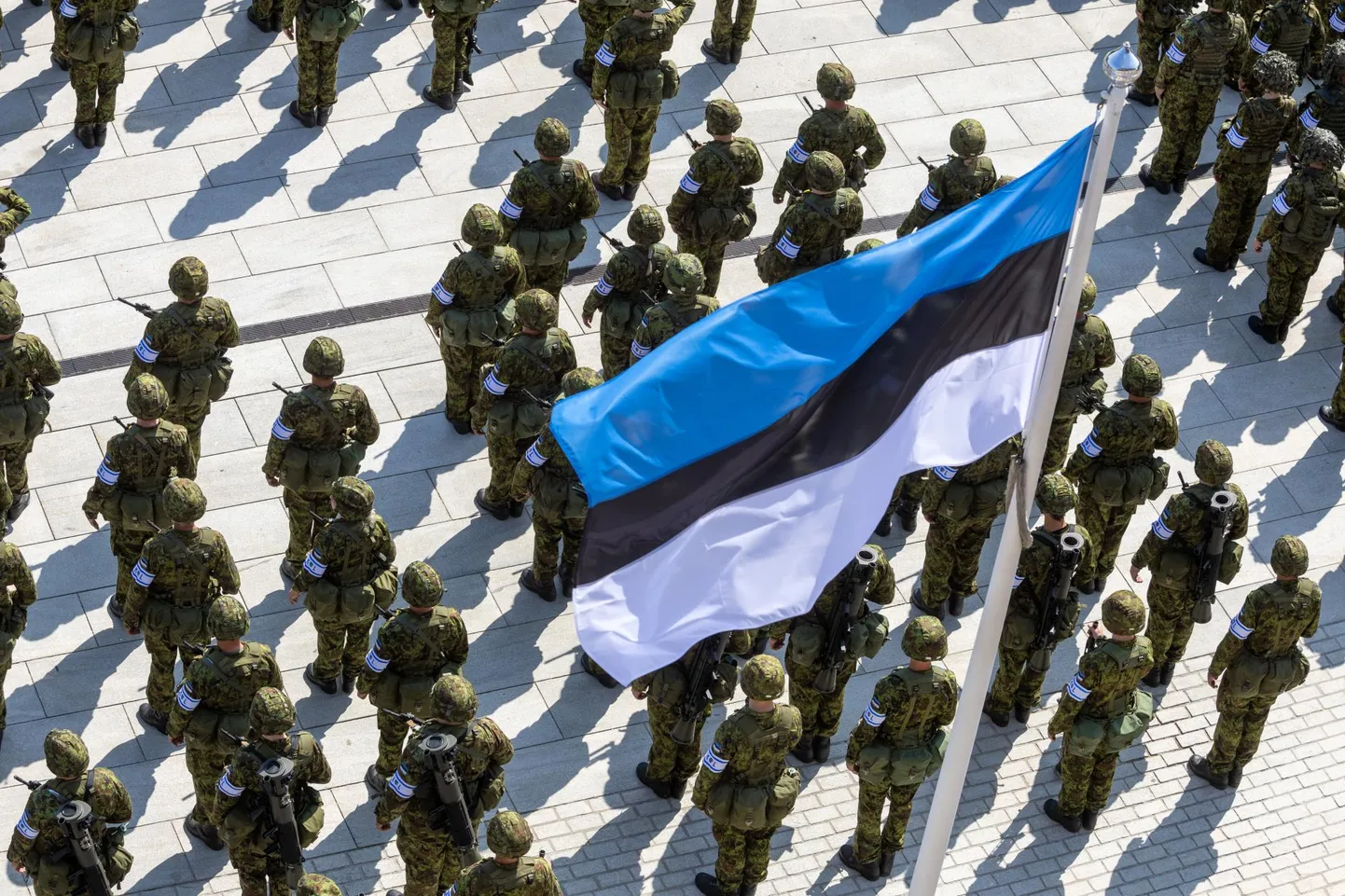 Парад в честь победы в Освободительной войне в Вильянди.