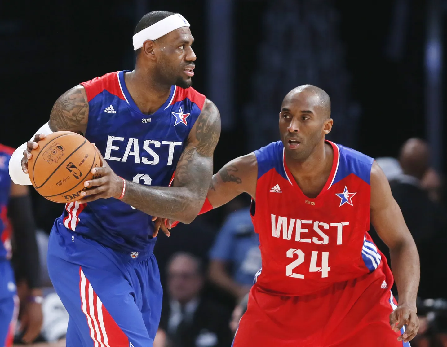 LeBron James ja Kobe Bryant.