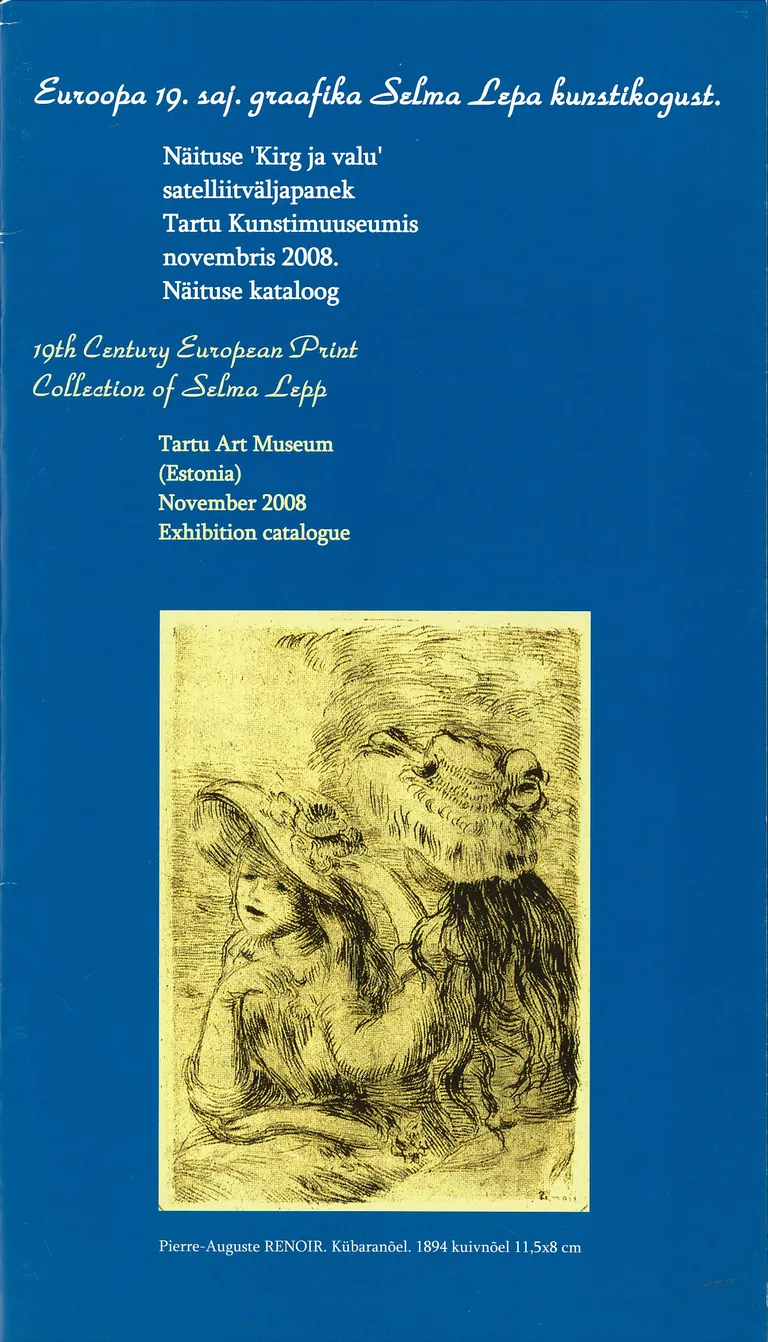 Pierre-Auguste Renoir «Kübaranõel», 1894. Kuivnõel.
