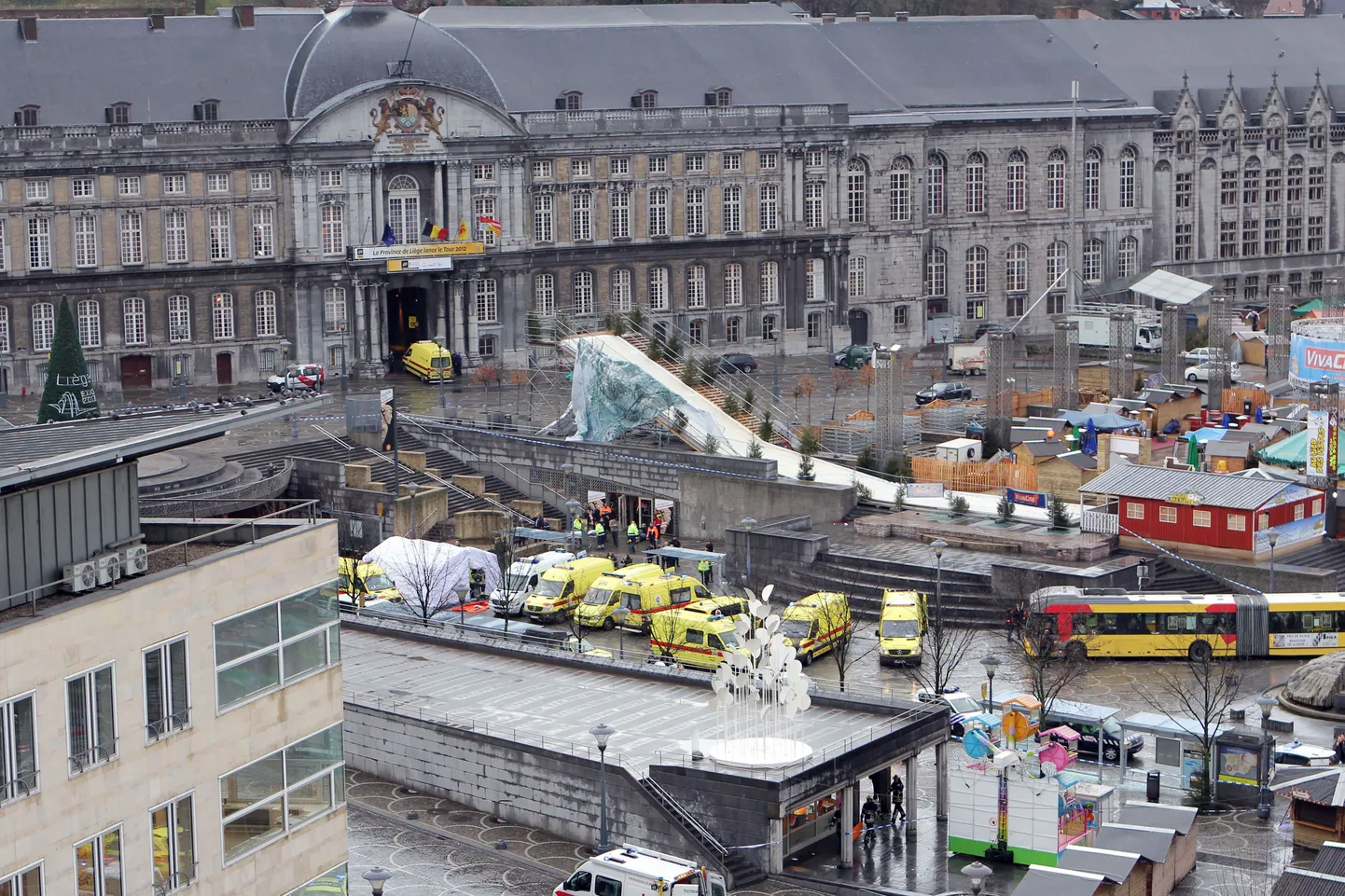 Saint-Lambert'i väljak Liege'is.