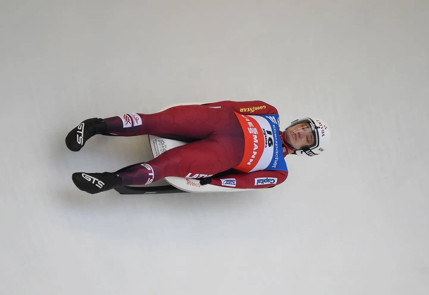 Latvijas kamaniņu braucējs Gints Bērziņš.