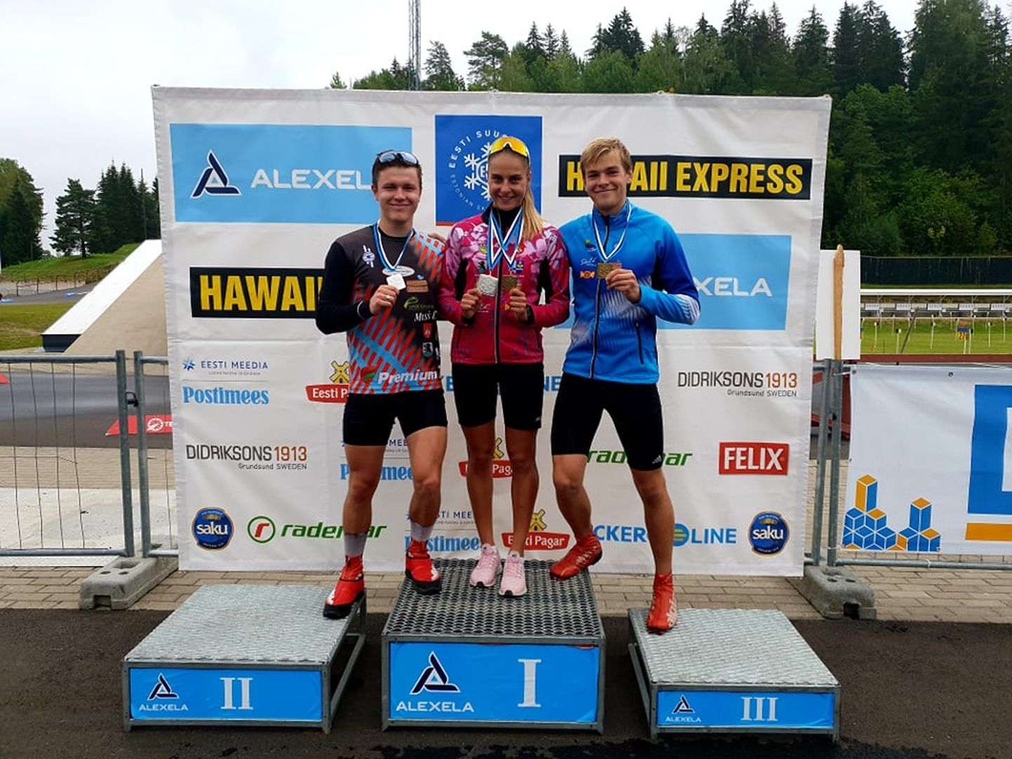 Alutaguse suusaklubist võitsid rullsuusatamise Eesti meistrivõistlustel medali nii Vane Vähk, Aveli Uustalu kui Kaspar Krauvärk.
