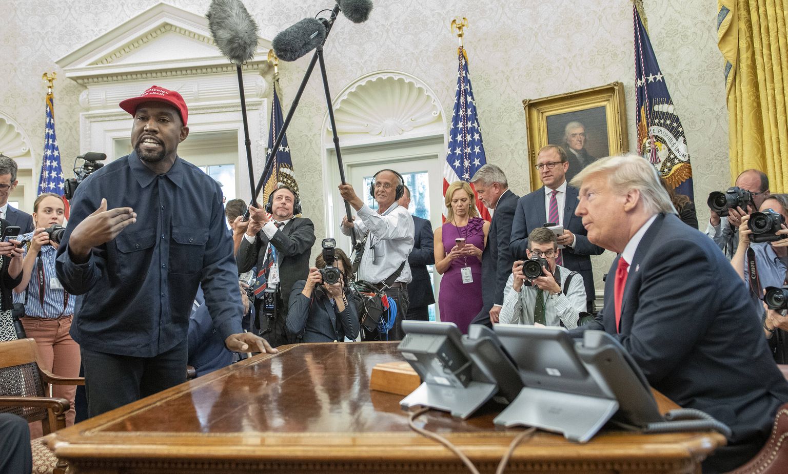 Kanye West  ja Donald Trump 2018. aastal.