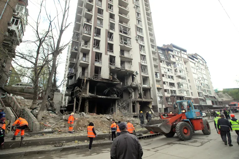 ÜRO peasekretäri Antonio Guterresse visiidi ajal Kiievi tabasid linna Vene pommirünnakud.