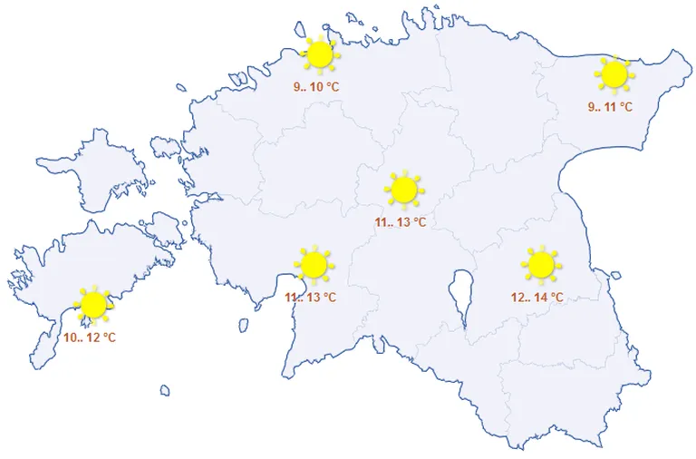 kuvatõmmis: ilmateenistus.ee