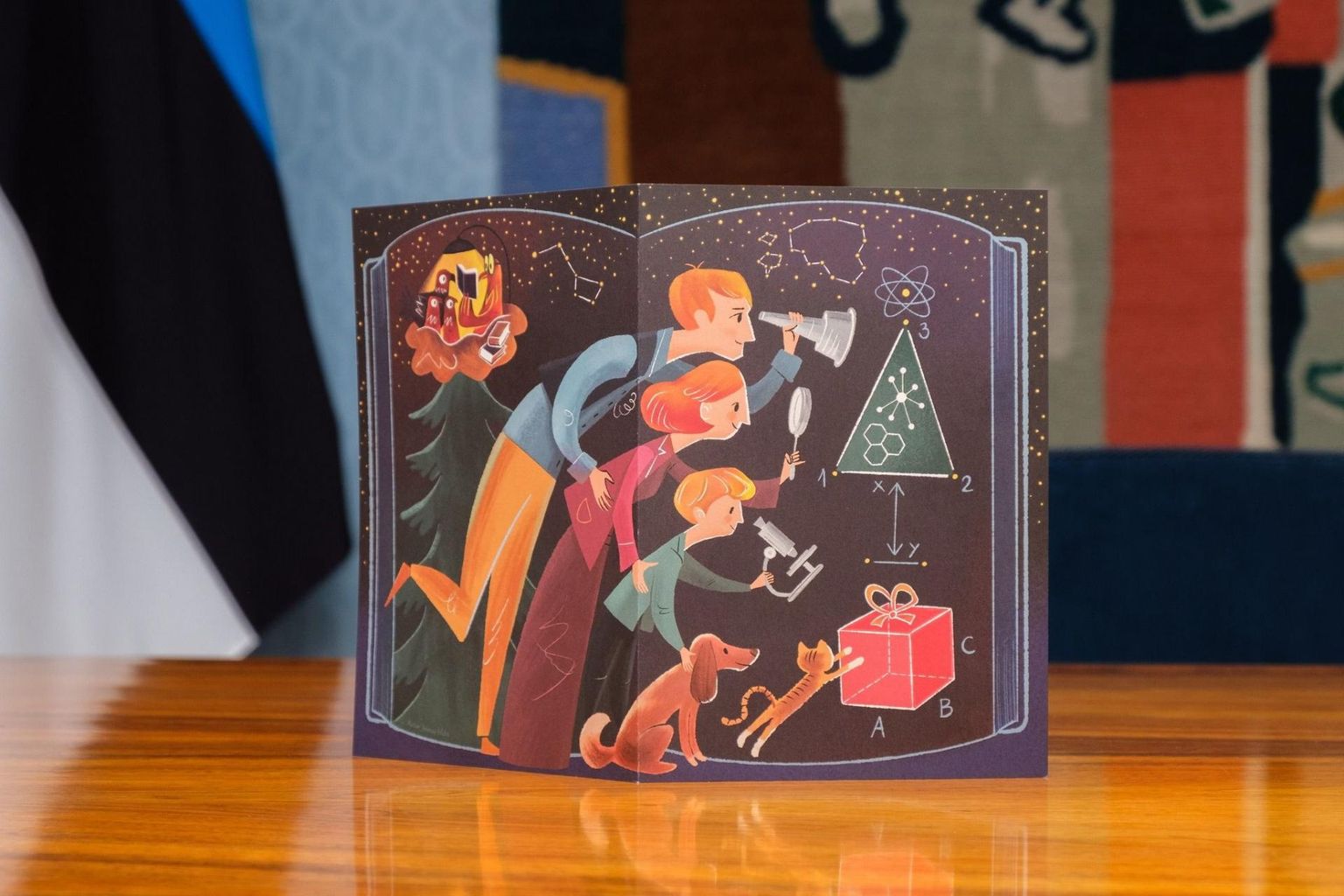 Joonas Sildre kujundatud jõulukaart.
