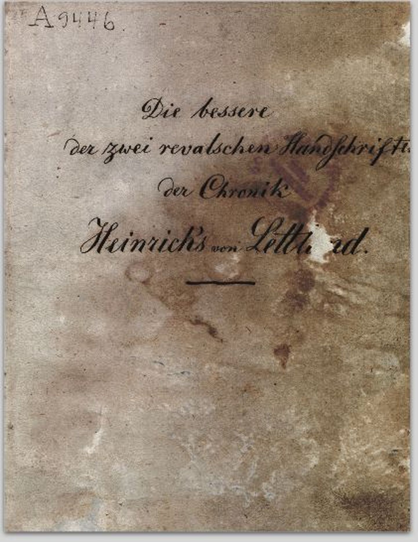 Hendriku Liivimaa kroonika ärakiri 1734. aastast. Fragment Digari kodulehelt.