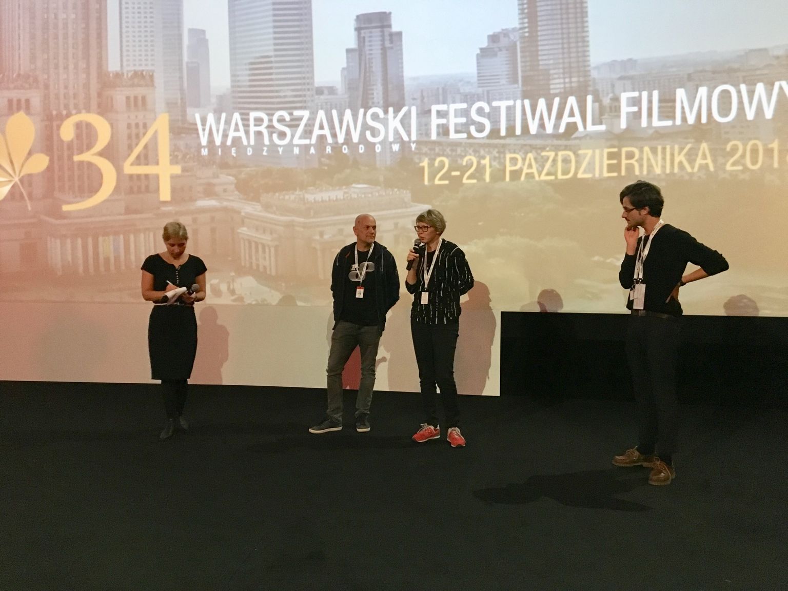 «Võta või jäta» produtsent Ivo Felt ja režissöör Liina Triškina-Vanhatalo Varssavi filmifestivalil