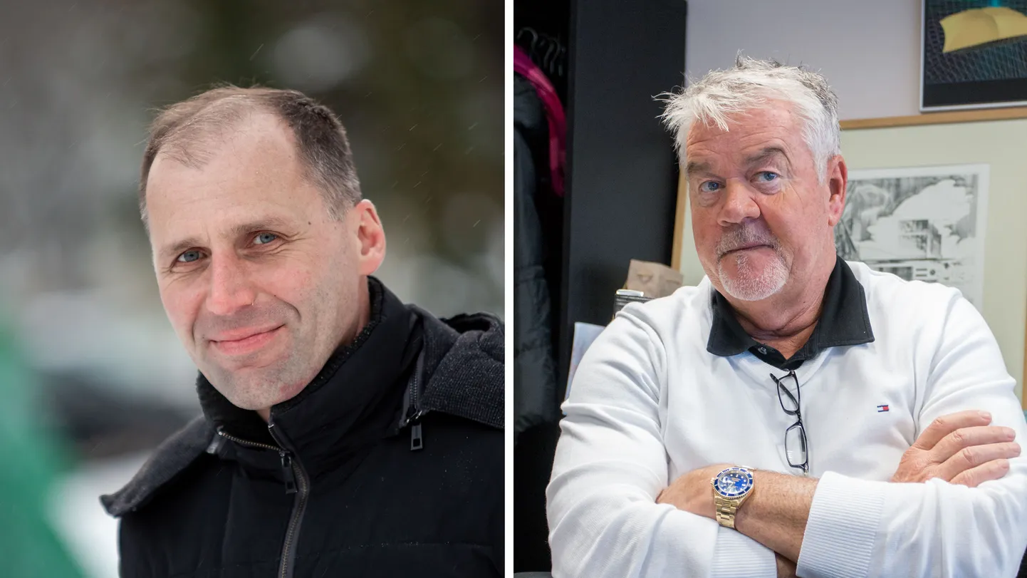 Wendre omaniku Peter Hundiga (paremal) pole endine juht Roosaar süüdistusest rääkinud, aga arvab, et politseile tehtud avalduse taga on Hunt isiklikult.