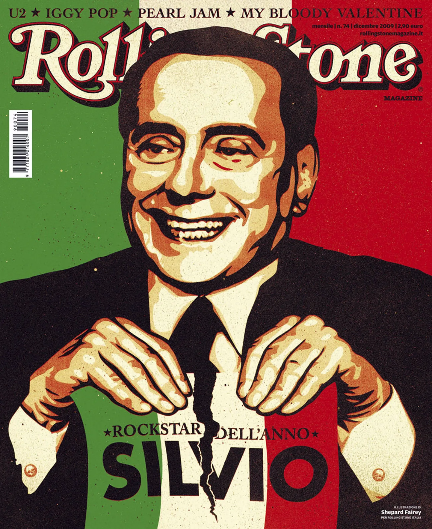 Silvio Berlusconi ajakirja Rolling Stone Itaalia versiooni kaanel