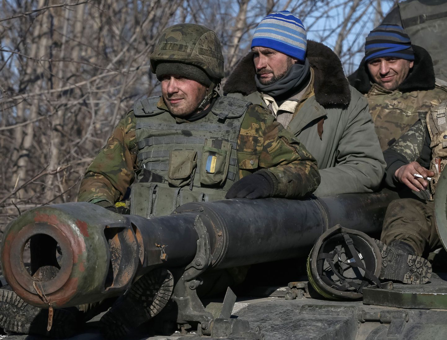 Debaltsevest lahkuvad Ukraina sõdurid.
