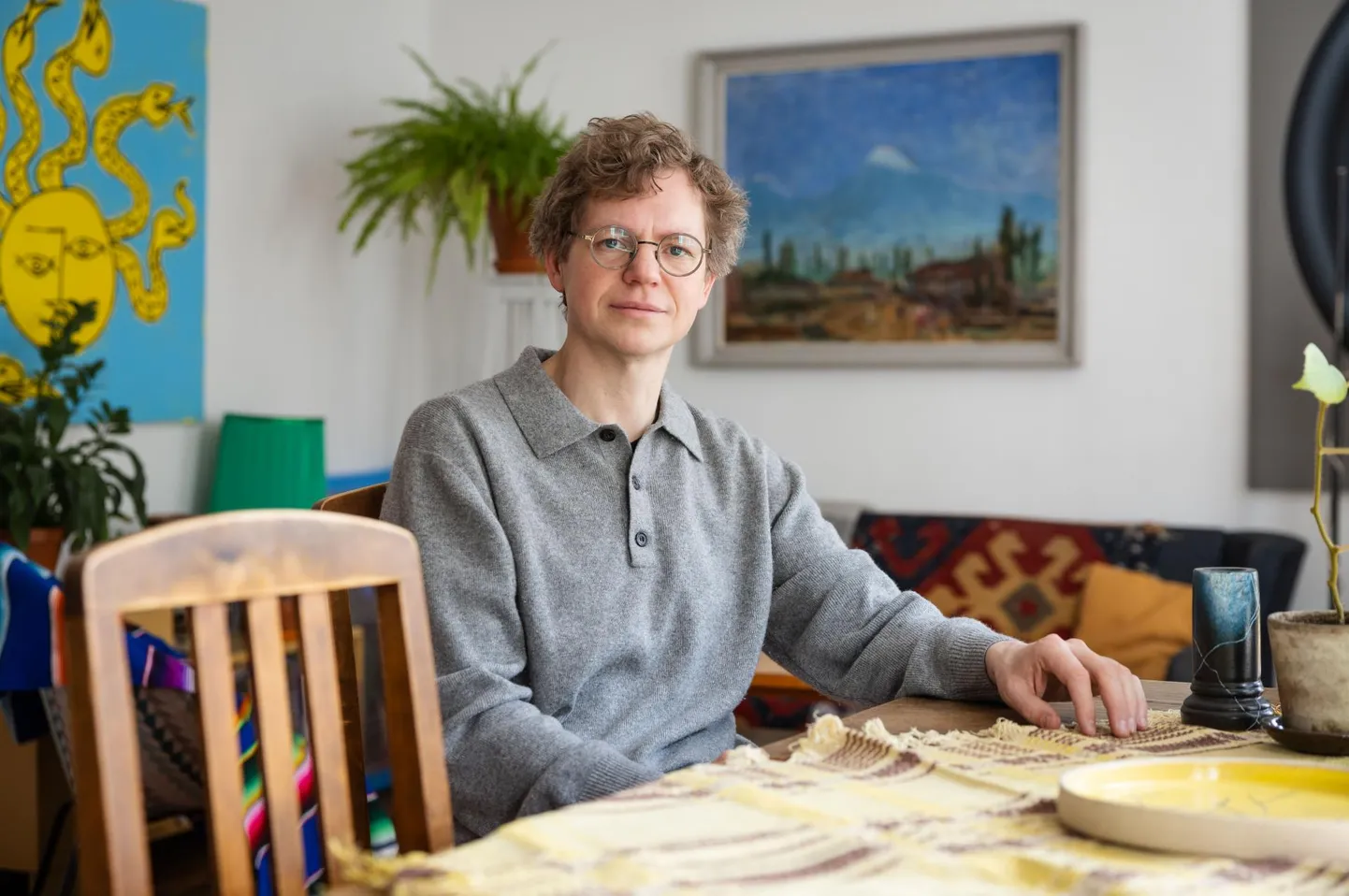 Kunstnik Jaanus Samma Tallinnas Veerenni kodus vaid mõni tund enne aastaks Berliini elama minekut.