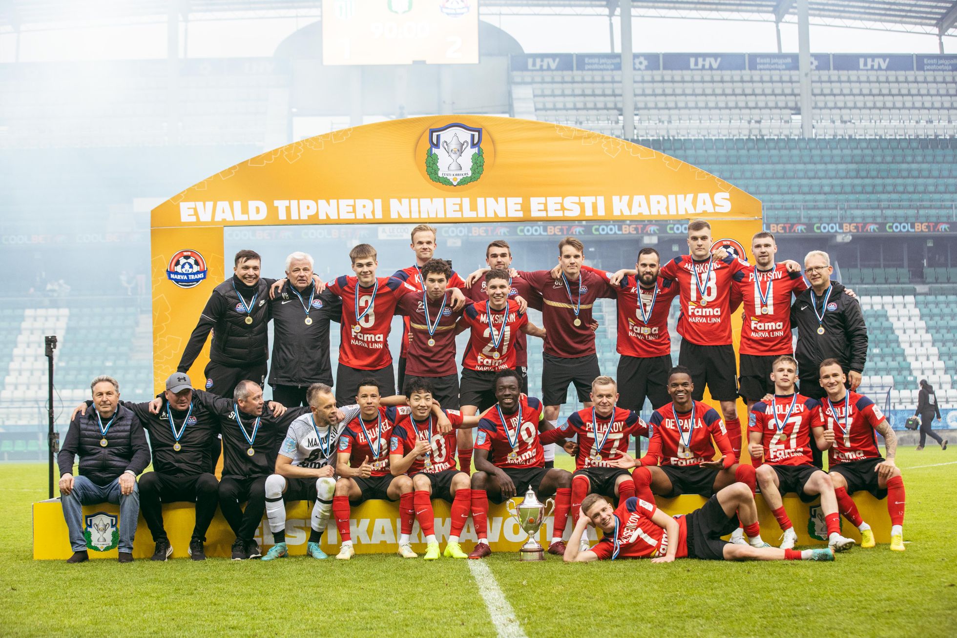 Tipneri karikavõistluste finaal Tallinna FC Flora vs JK Narva Trans