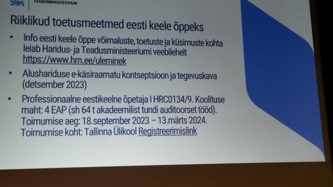Tallinn ei nõustu eesti keele õppe toetuse muutmisega: summa võib õpilase kohta väheneda