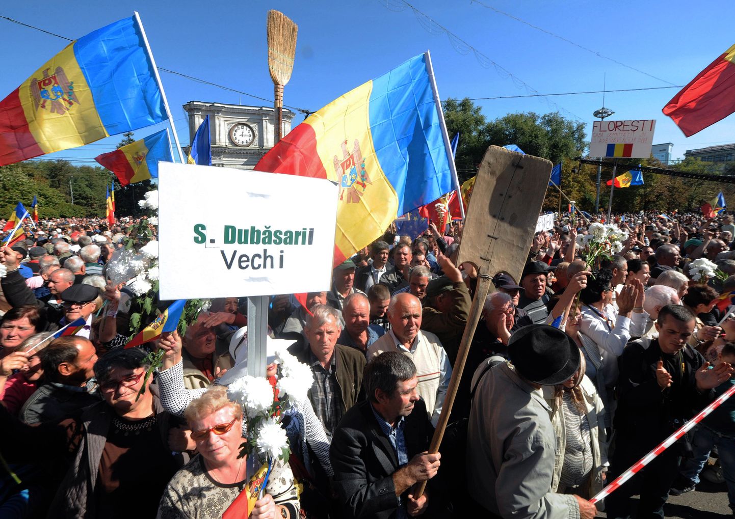 Протесты в Кишеневе. Иллюстративное фото.