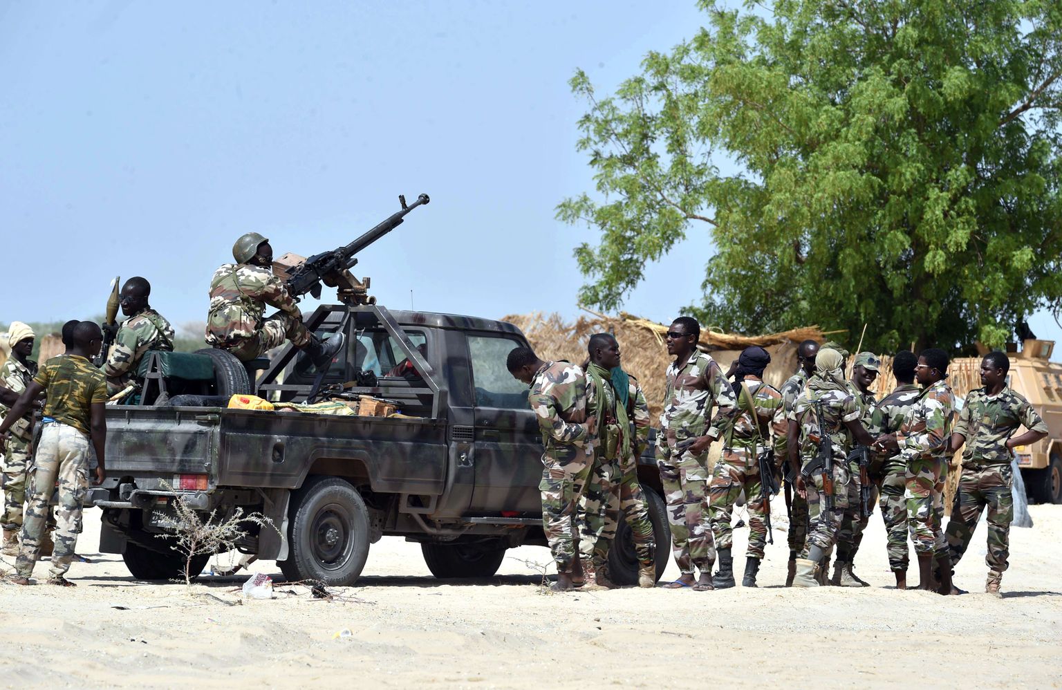 Ühisvägedesse kuuluvad Nigeri sõjaväelased.