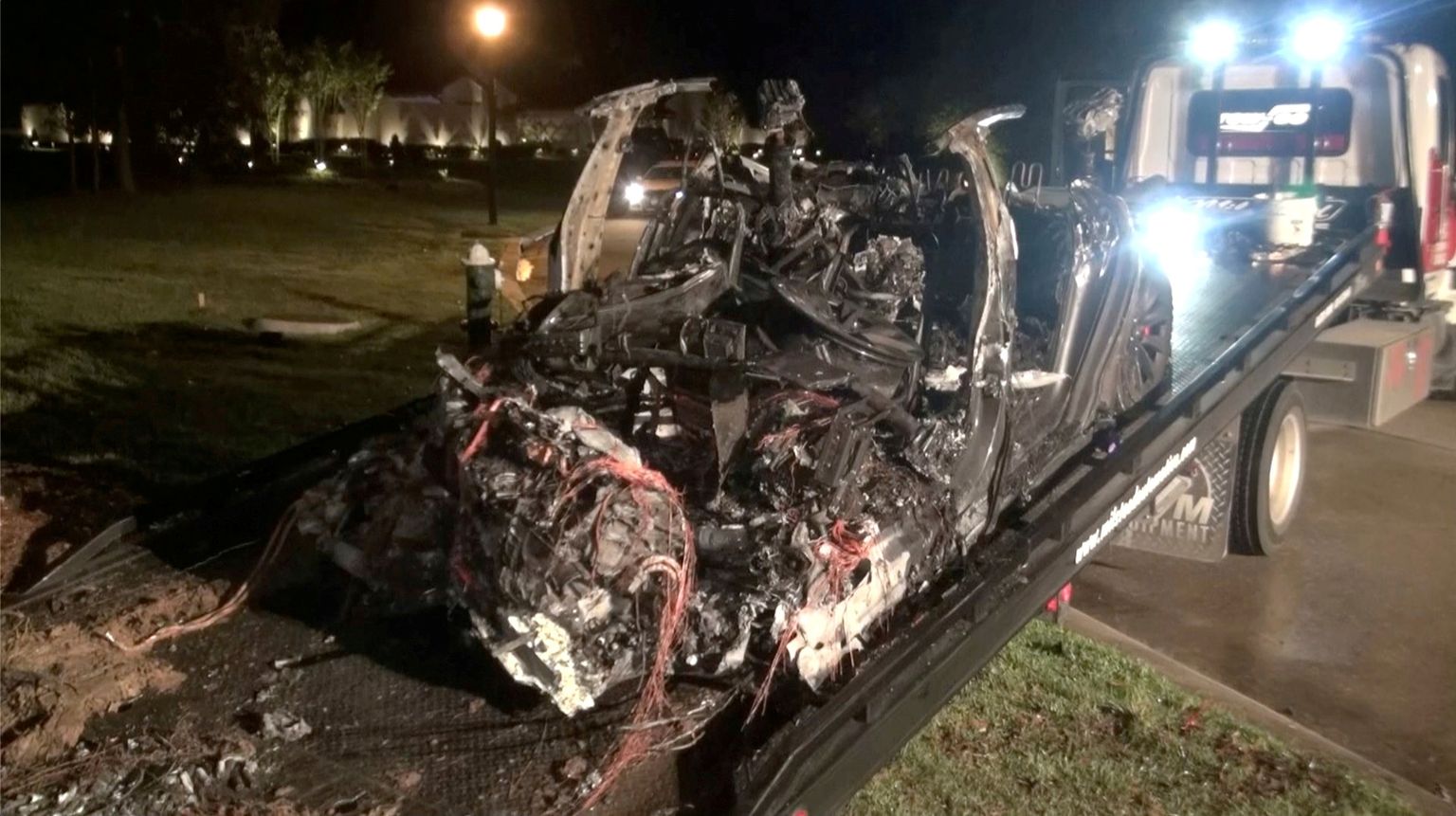 Авария Tesla Model S под Хьюстоном