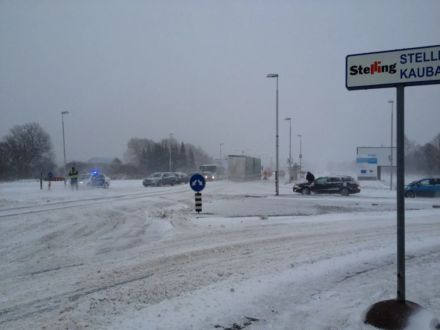 Ristmik Tallinna sissesõidul.