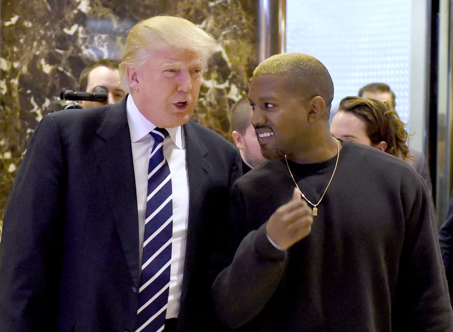 Kanye West ja Donald Trump Manhattani Trumpi tornis.