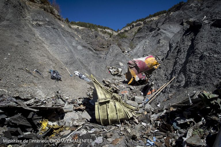 Germanwingsi lennuki õnnetuspaik Prantsuse Alpides / Handout/Reuters/Scanpix