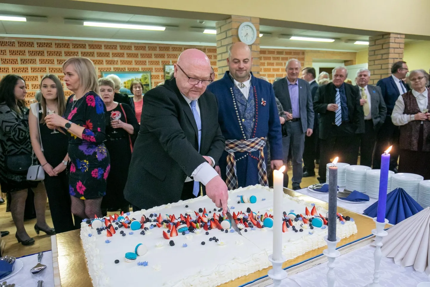 21.02.2020. Roela, Lääne-Virumaa FOTOL: Vinni vallavanema vastuvõtt ja pidulik õhtu EV 102 FOTO: Ain Liiva/Virumaa Teataja
