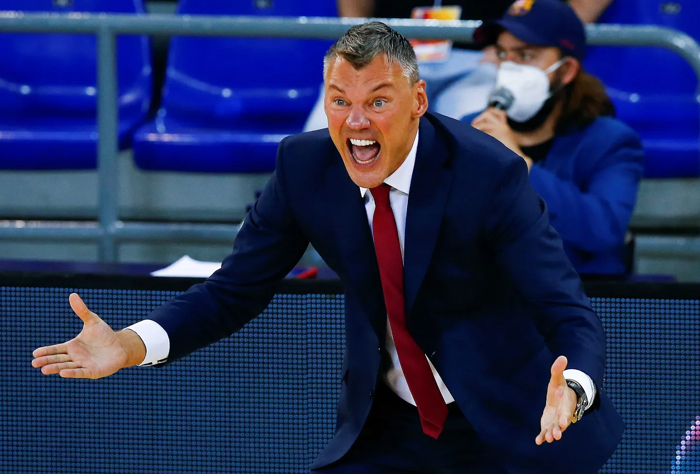 Šarunas Jasikevicius Barcelonat juhendamas.