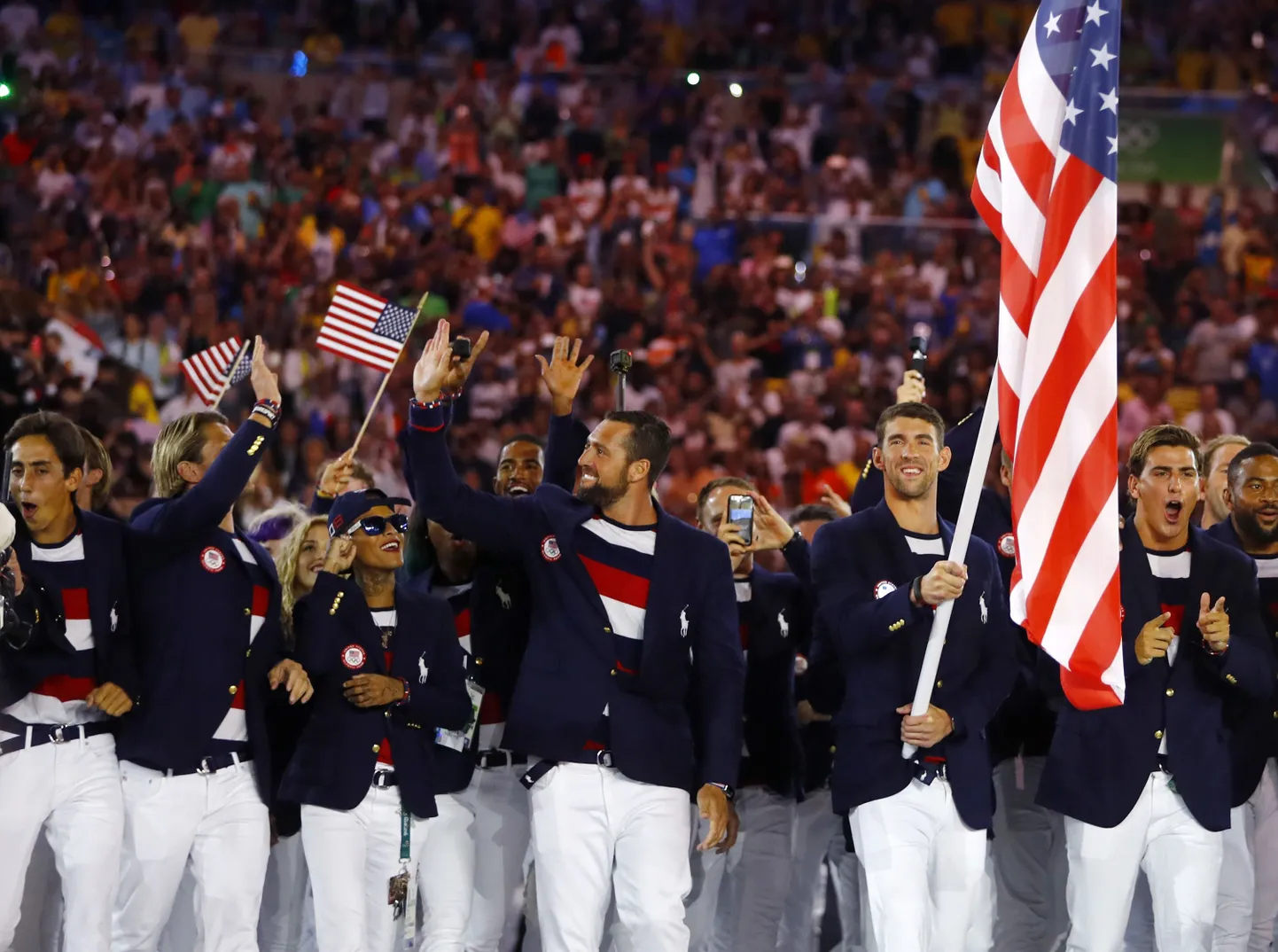 USA koondis Rio OMi avatseremoonial.
