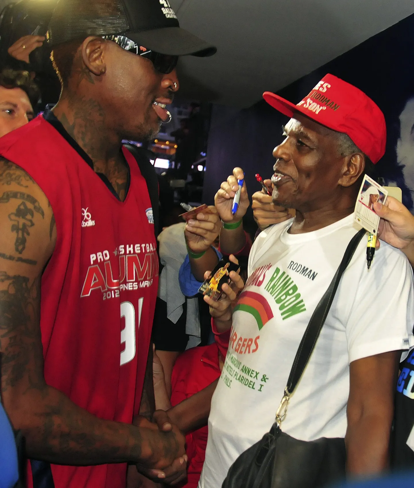 Dennis Rodman kohtus 42-aastase vaheaja järel oma isa Philander Rodmaniga.