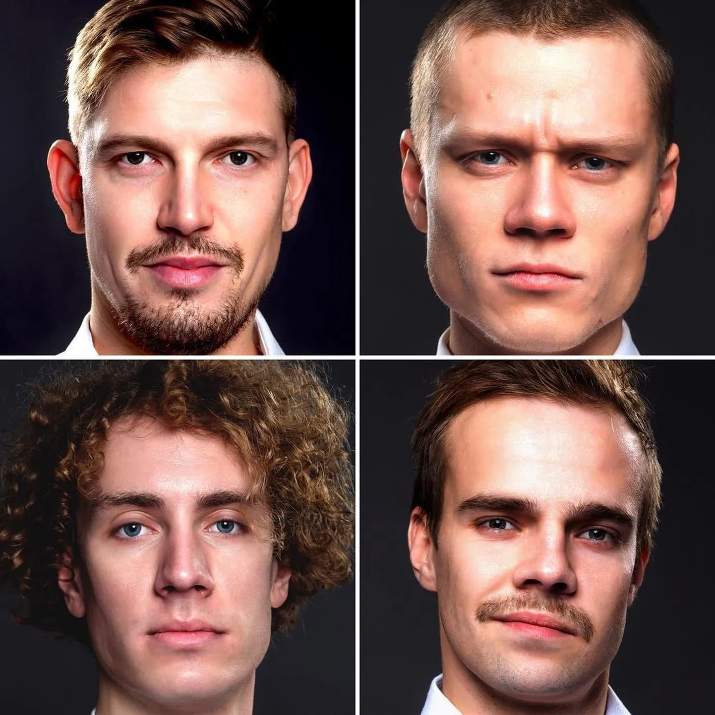 Henrik Kalmet, Sander Rebane, Kristjan Lüüs ja Kaarel Targo panevad end joonele «Titaanide heitluses». FOTO: Kinoteater