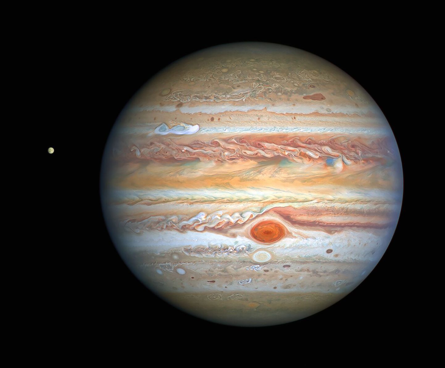 NASA foto Jupiterist ja Suurest Punasest Laigust