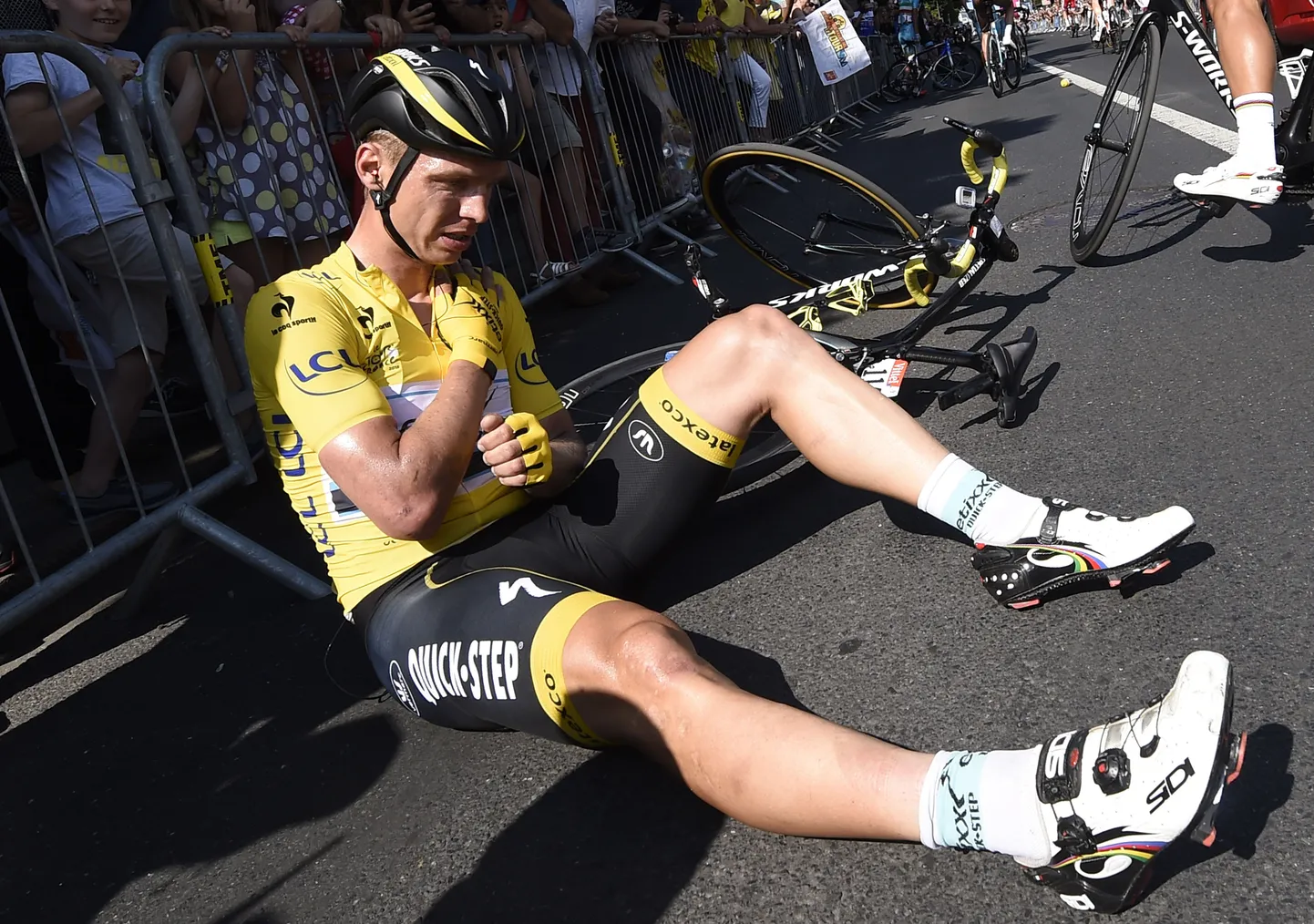 Tony Martin pärast tänast kukkumist.
