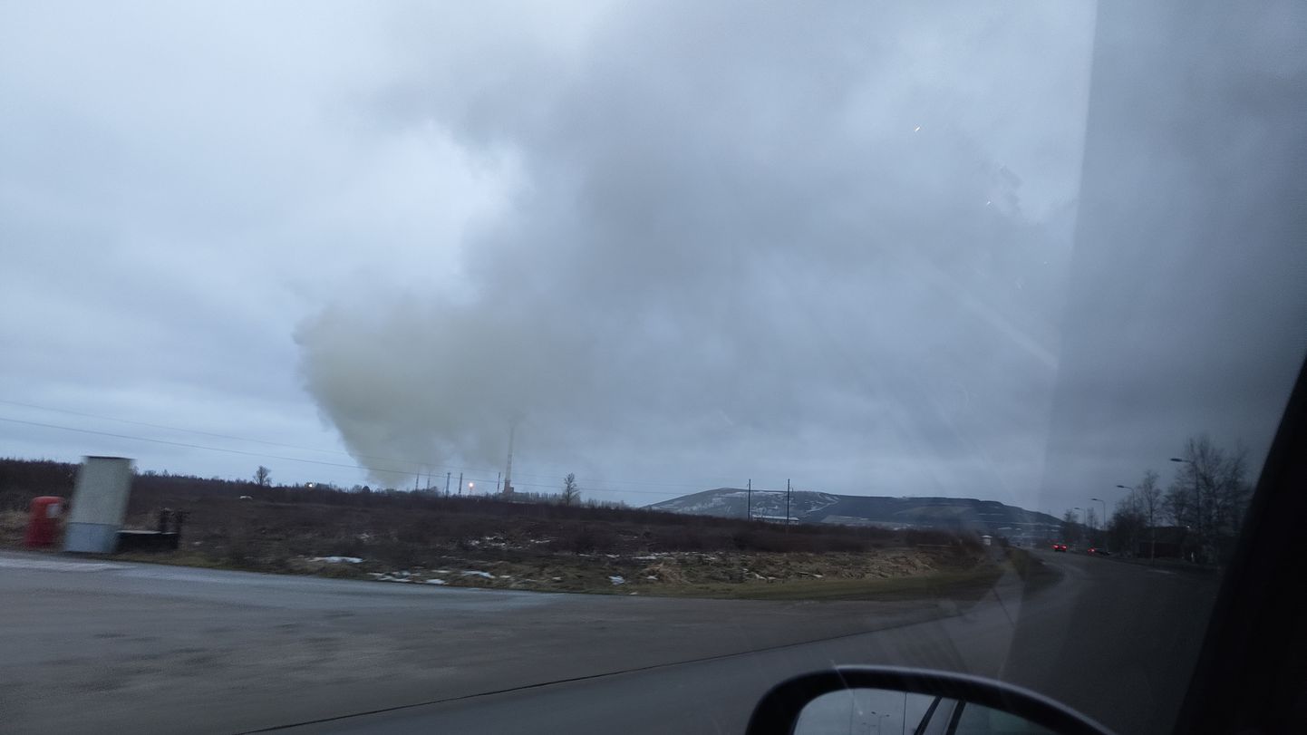 В начале марта у жителей Кохтла-Ярве вызвало тревогу странное облако недалеко от завода VKG.