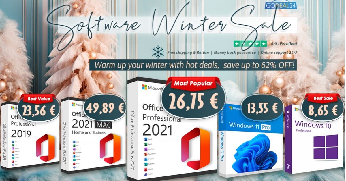 Experimentați Office 2021 Pro pe PC sau Mac pentru doar 26,75 EUR!