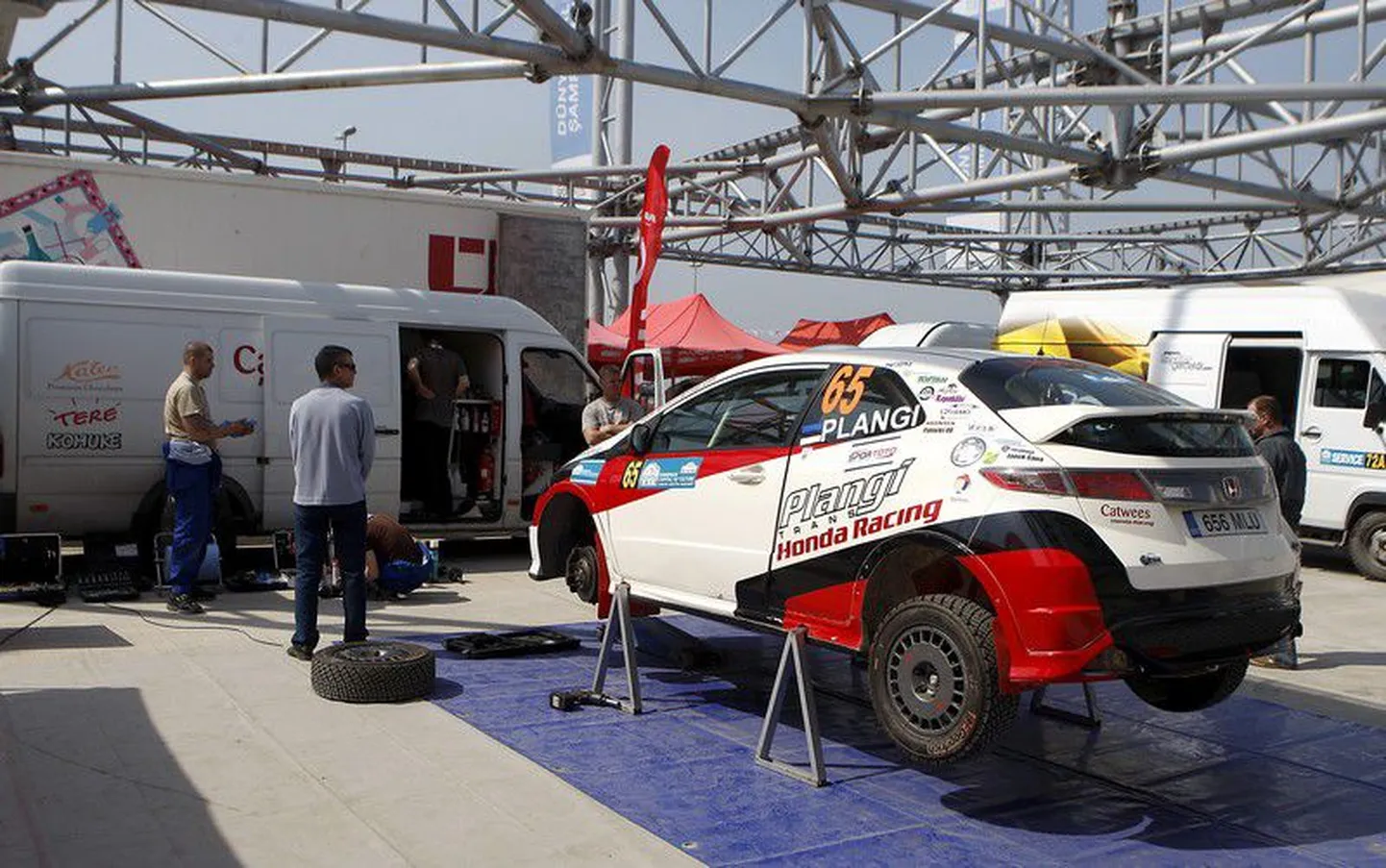 Siim Plangi ralliauto.