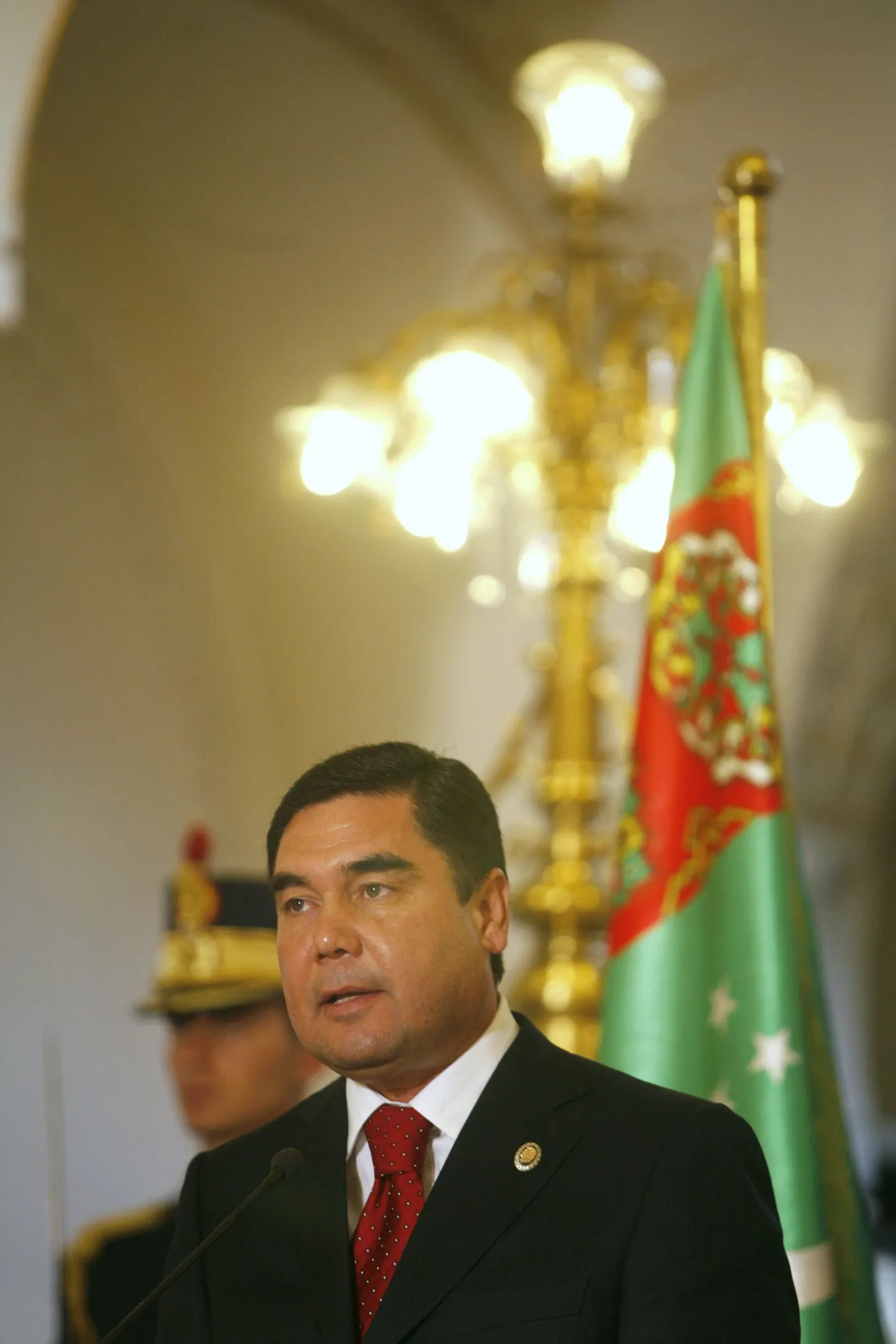 Türkmenistani president Gurbangulõ Berdõmuhhammedov.