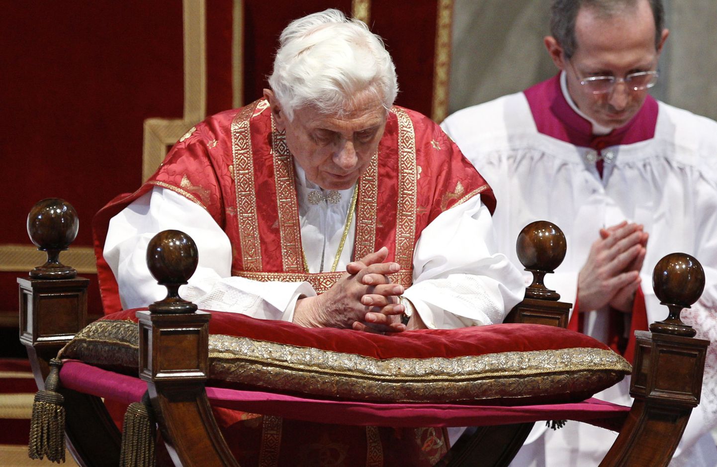Paavst Benedictus XVI Vatikanis Püha Peetruse basiilikas peetud missal.