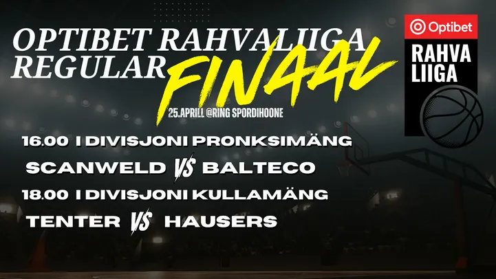 JÄRELVAADATAV Korvpalli Optibet Rahvaliiga põhja regiooni medalimängud