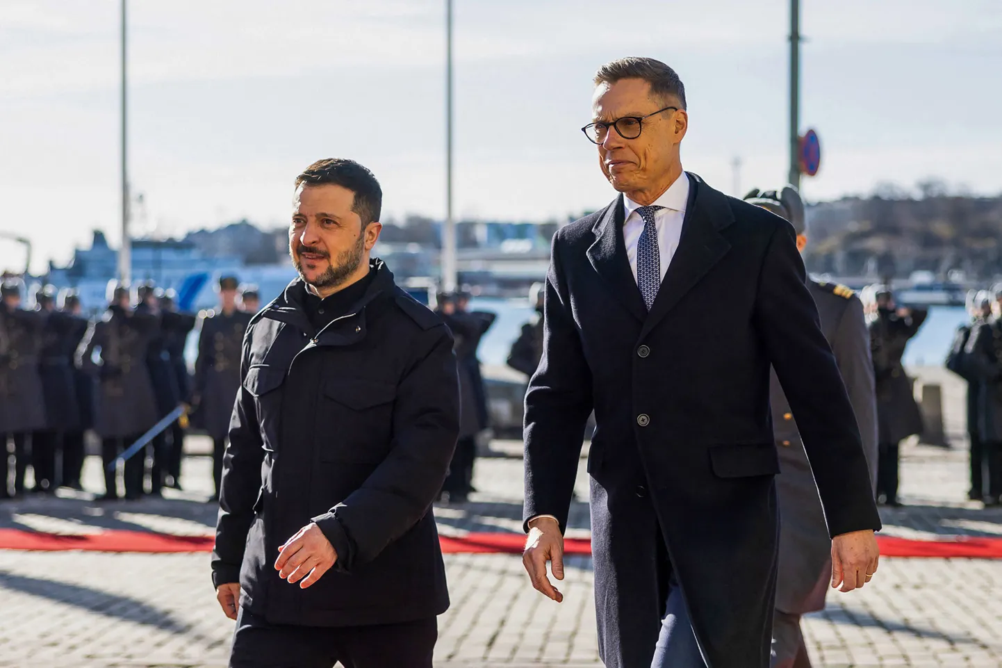 Ukraina president Volodõmõr Zelenskõi ja Soome president Alexander Stubb Helsingis.