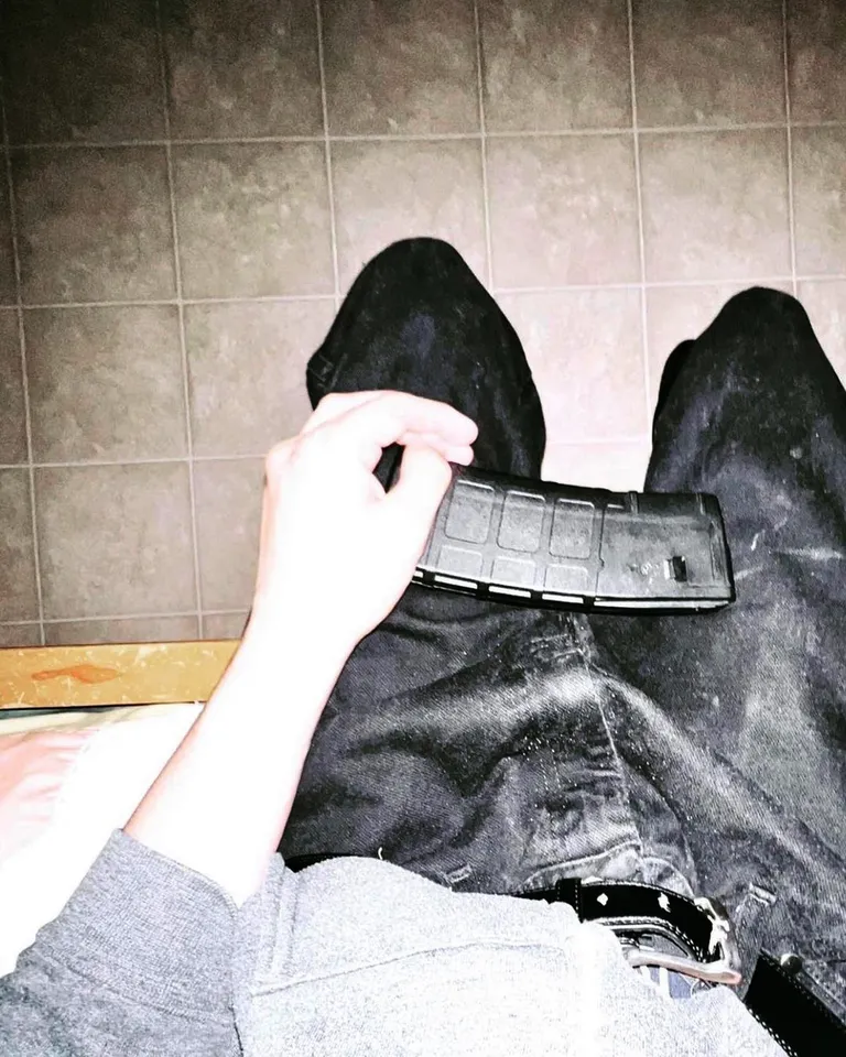 May 24, 2022, Uvalde, Texas, USA: SALVADOR RAMOS shared a photo on Instagram of him holding the magazine of a rifle. Ramos was named as the 18-year-old suspect in the mass shooting at Robb Elementary School in Uvalde, Texas, that left 14 students and a teacher dead, according to the governor. The suspect is dead. (Credit Image: © ZUMA Press Wire Service)
