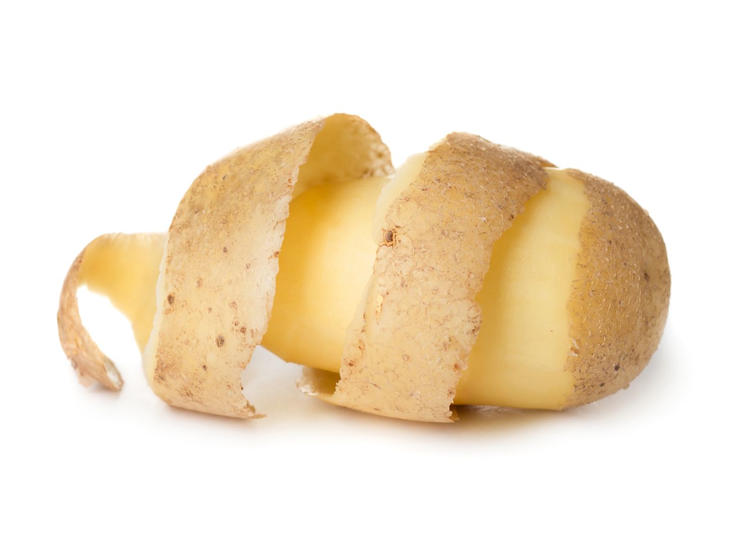 Kooritud kartul. Foto on illustatiivne