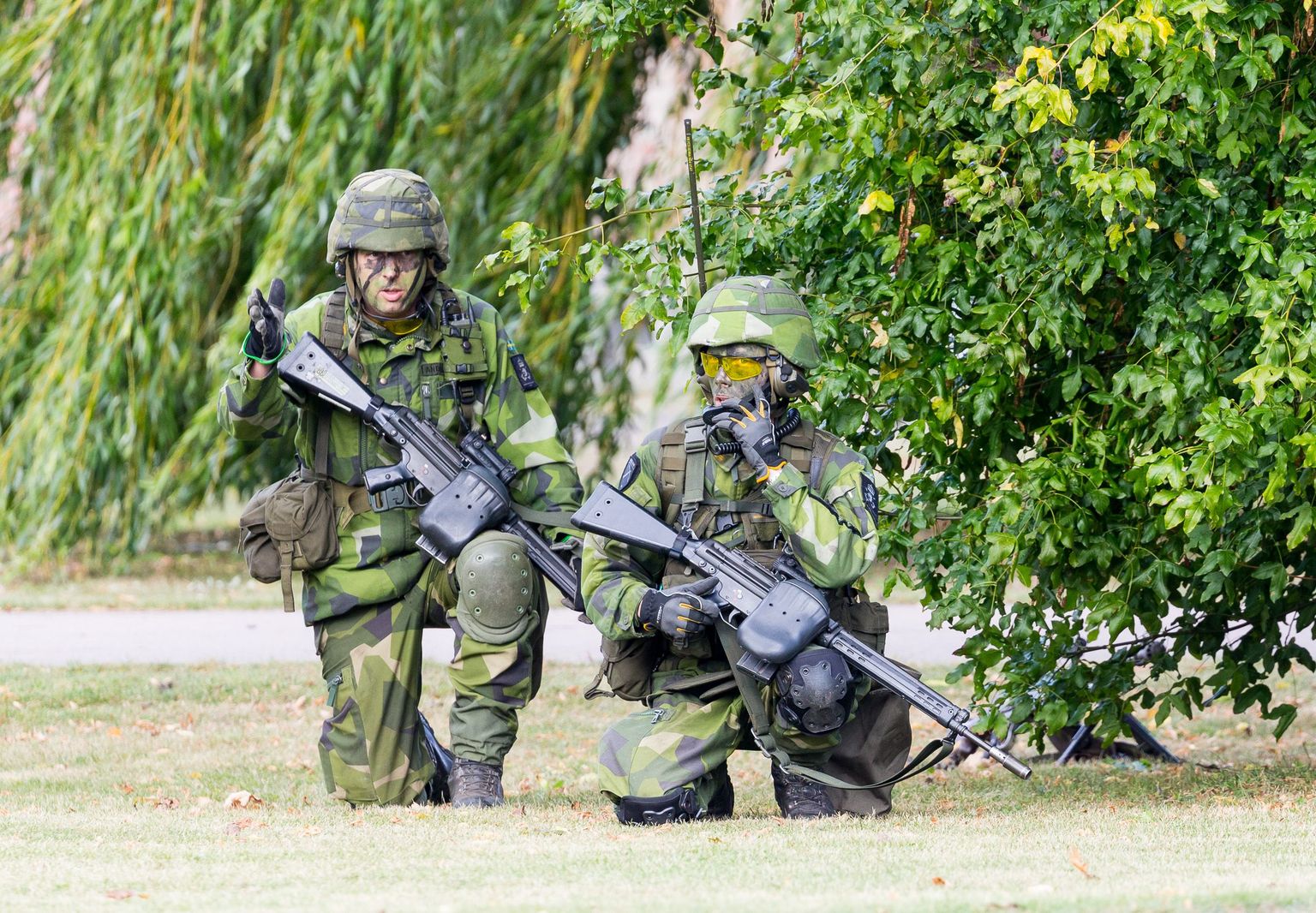 Rootsi kaitseväelased.
