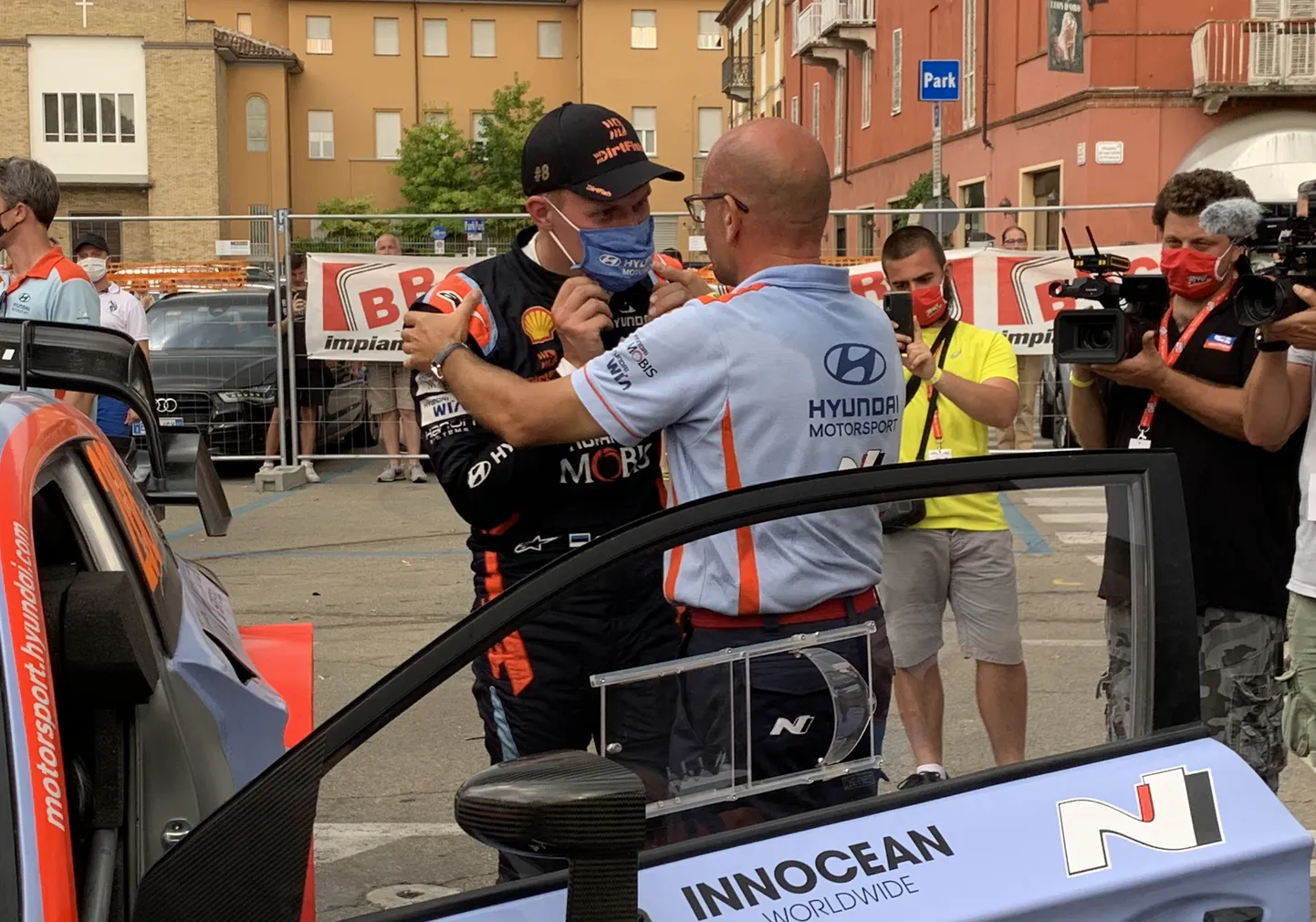 Ott Tänak ja Andrea Adamo.