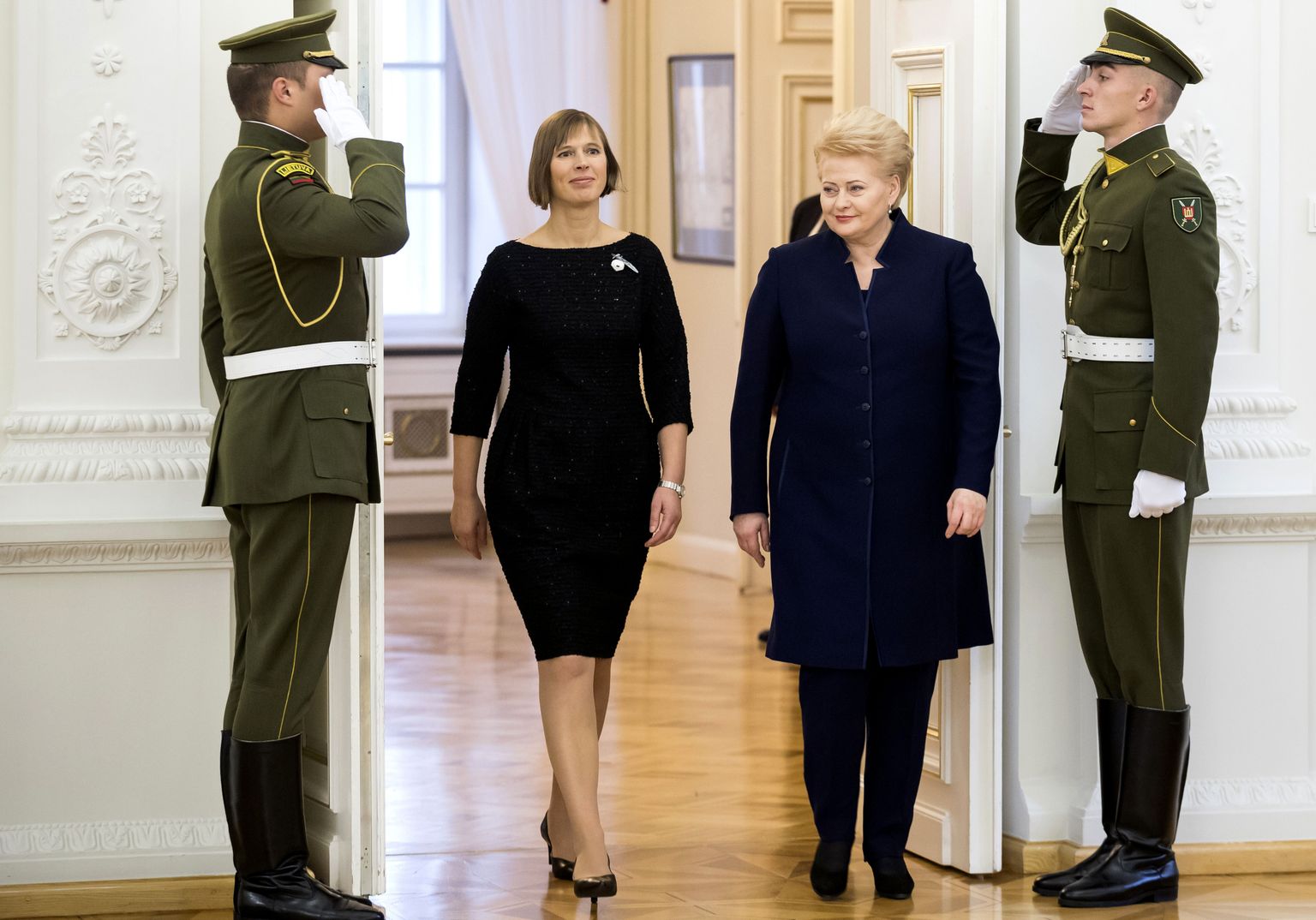 Kersti Kaljulaidi ja Dalia Grybauskaite kohtumine Vilniuses