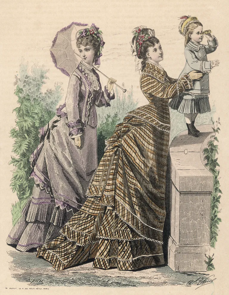 1875. aasta turnüürkleidid.