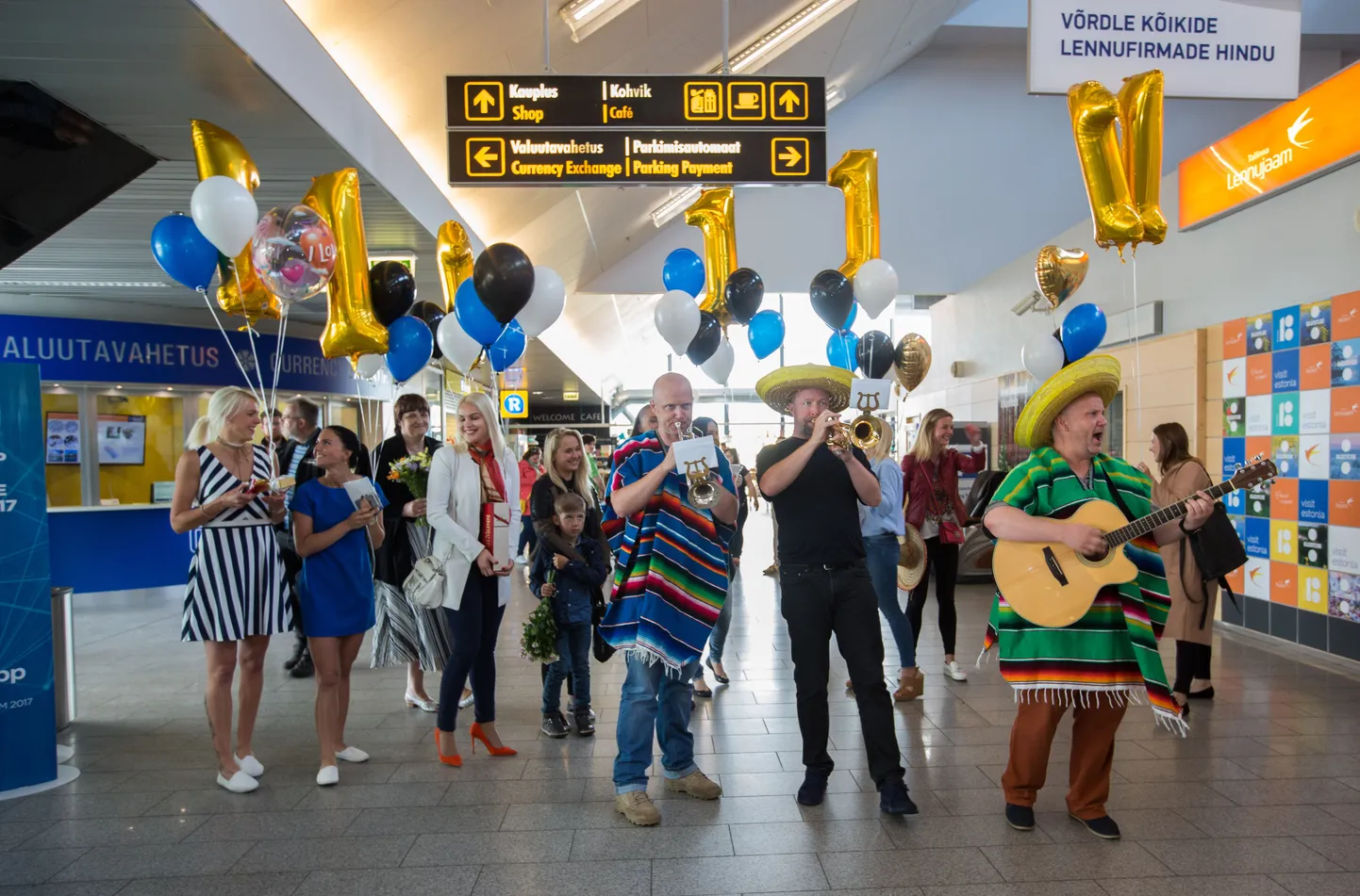Hiljutine Eesti võrkpallurite vastuvõtt Tallinna lennujaamas