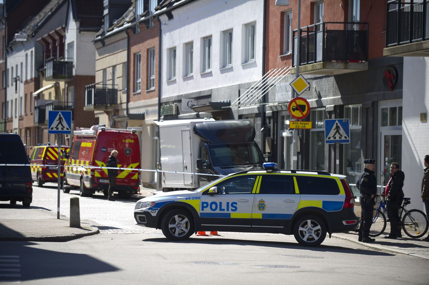 Rootsi politseiauto.