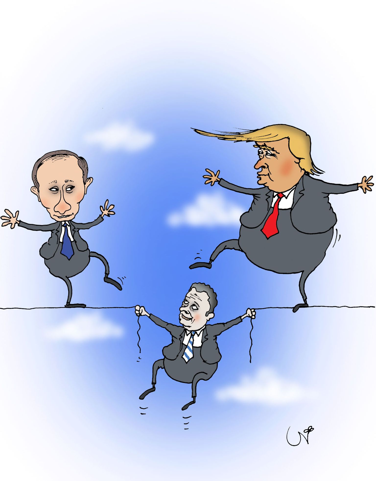 Trump, Putin ja Niinistö.
