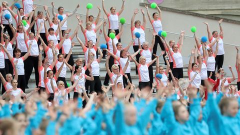 OTSEPILT ⟩ VII Eestimaa võimlemispidu «Maaelu Võlu» toob kokku tuhanded võimlejad