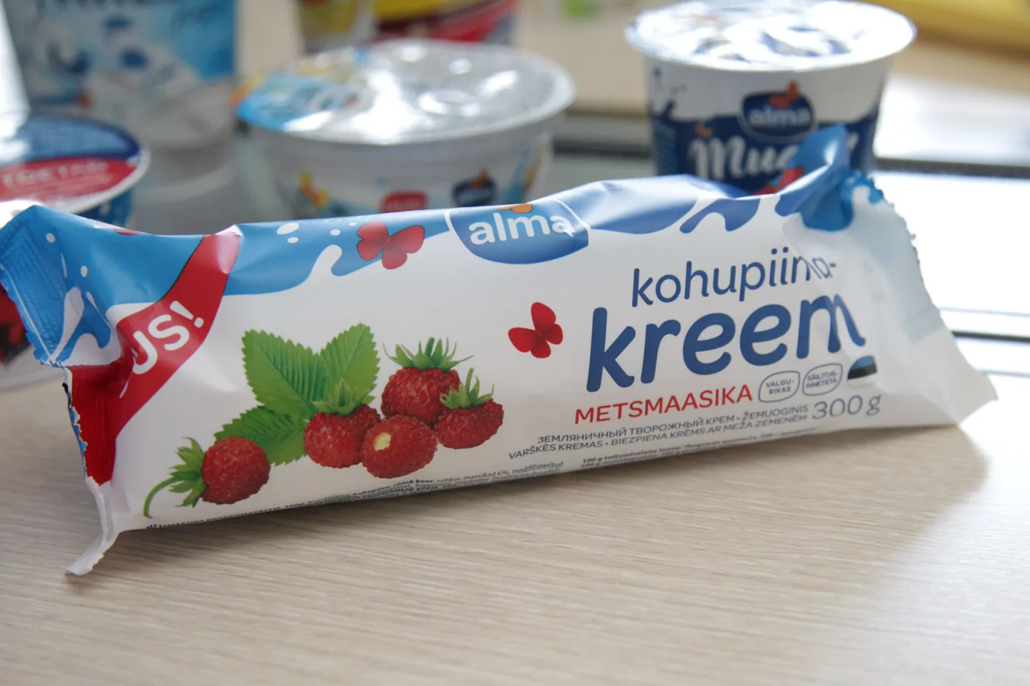 Valio kohupiimakreemid. Foto on illustratiivne
