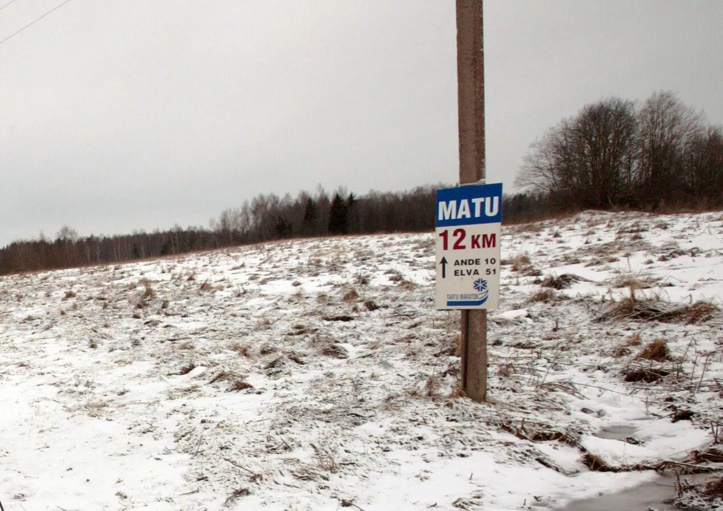 Ka kümnendi eest, 2004. aastal ei saanud lumepuudusel Tartu maratoni sõita.